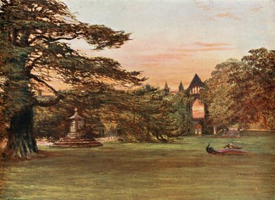 Garden of Newstead Abbey by Francis S. Walker